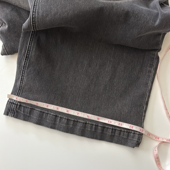 Women's Black High Rise Wide Leg Jeans - Picture 13 of 13